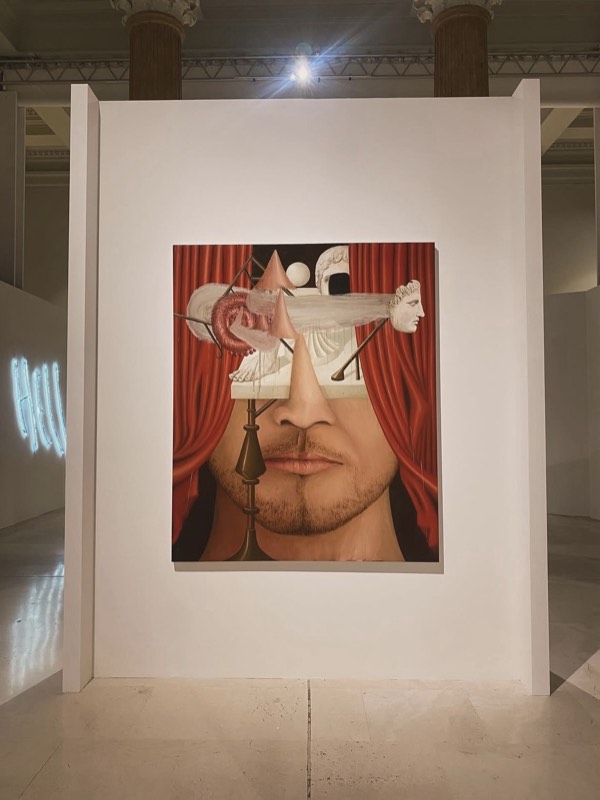Un'opera esposta al Palazzo Esposizioni di Roma