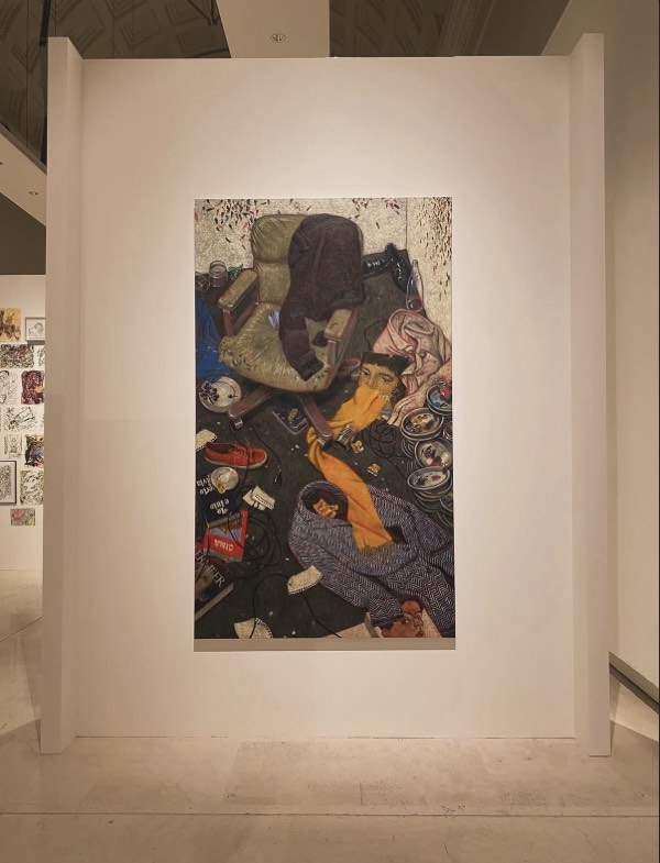 Un'opera esposta al Palazzo Esposizioni di Roma