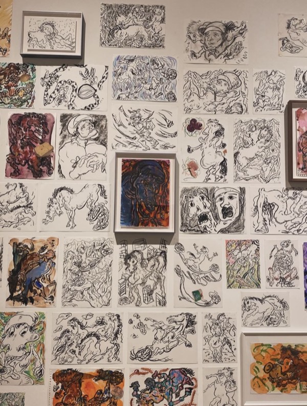 Un'opera esposta al Palazzo Esposizioni di Roma